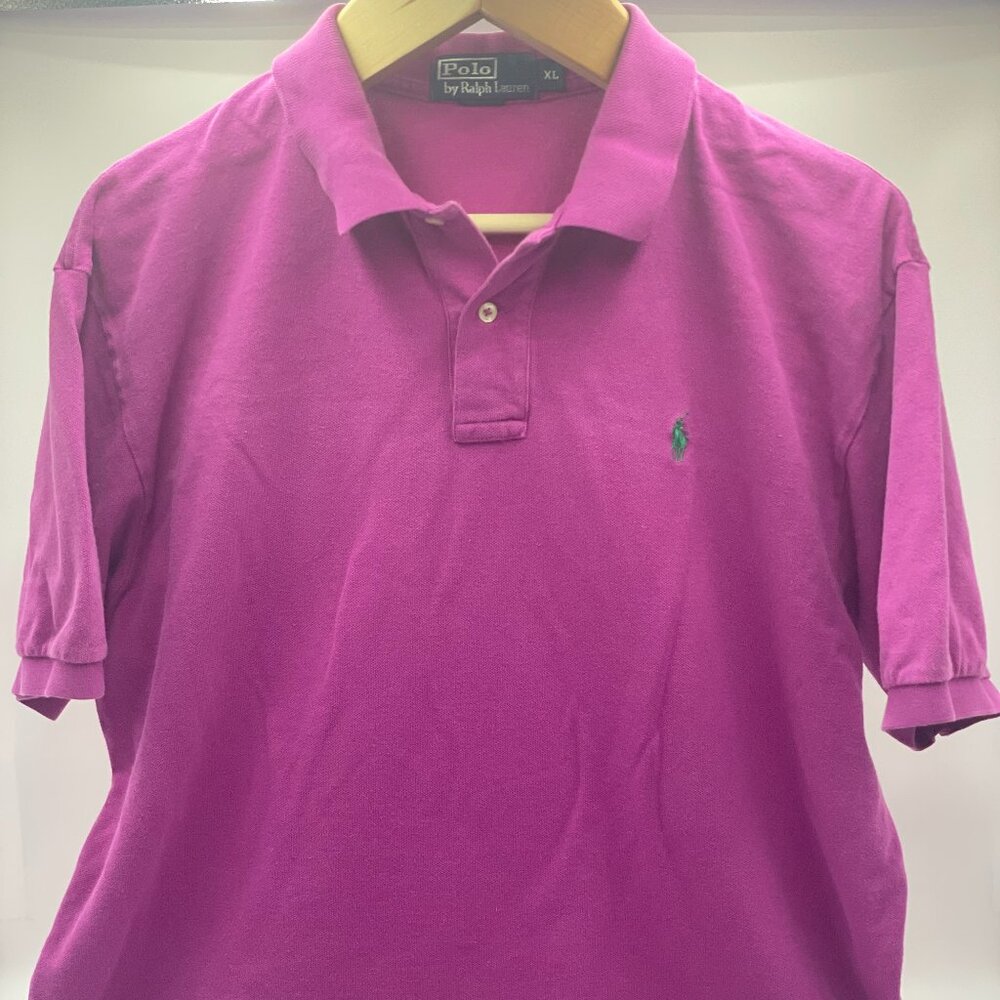 Polo Ralph Lauren Men's Royal Heath with Green Logo, Extra Large